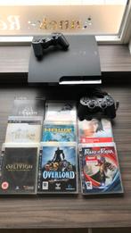 PS3 met 2 controllers en spellen, Spelcomputers en Games, Spelcomputers | Sony PlayStation 3, Met 2 controllers, Gebruikt, Ophalen