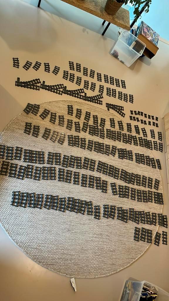 Lego Treinrails - Grote Partij, Hobby en Vrije tijd, Modeltreinen | H0, Zo goed als nieuw, Rails, Gelijkstroom, Overige merken