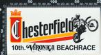 Sticker: Veronica - Beachrace - 10e - Chesterfield, Verzamelen, Ophalen of Verzenden, Zo goed als nieuw, Auto of Motor