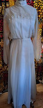 Vintage * Verkleed * Toneel * Carnavals Trouwjurk Maat S, Trouwjurk, Wit, Onbekend, Ophalen of Verzenden
