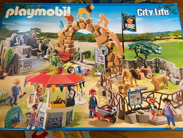 Playmobil Zoo 6634 + Extra Dieren Sets (originele doos), Kinderen en Baby's, Speelgoed | Playmobil, Zo goed als nieuw, Complete set