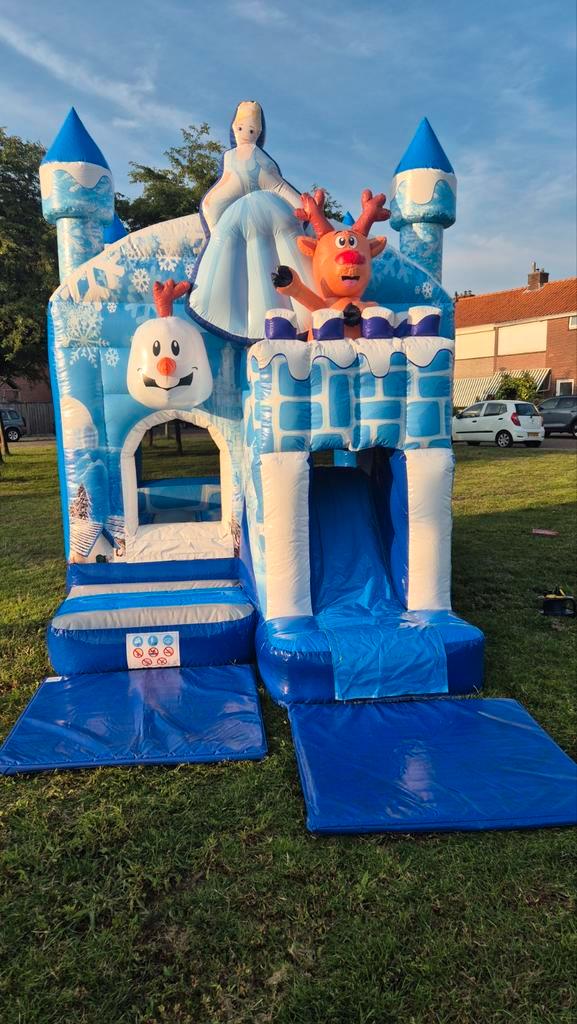 Frozen springkussen te huur, Kinderen en Baby's, Speelgoed | Buiten | Springkussens, Zo goed als nieuw, Ophalen of Verzenden