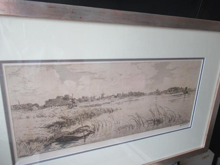Ids Wiersma - Woudsend, Antiek en Kunst, Kunst | Etsen en Gravures, Ophalen of Verzenden
