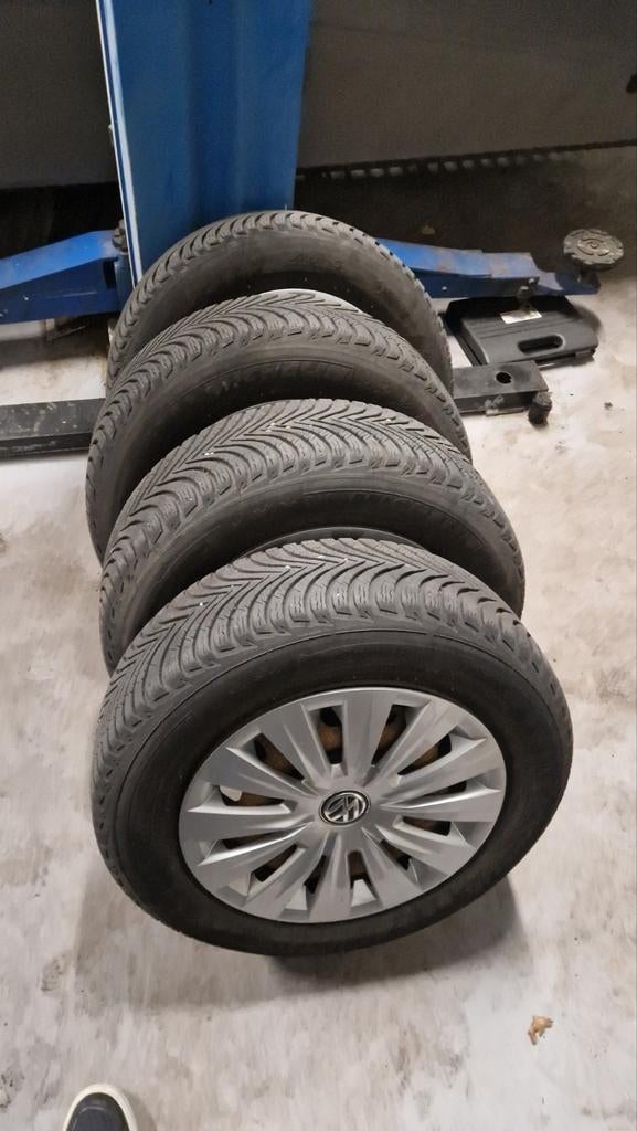 Winterset 195 65 15 Michelin Alpin 5x112, Ophalen, Gebruikt, 15 inch, Banden en Velgen