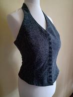 Vrouwen Vest, Haltertop Waistcoat Grijs uit NZ Maat 36, Ophalen of Verzenden, Zo goed als nieuw, Grijs, Zest