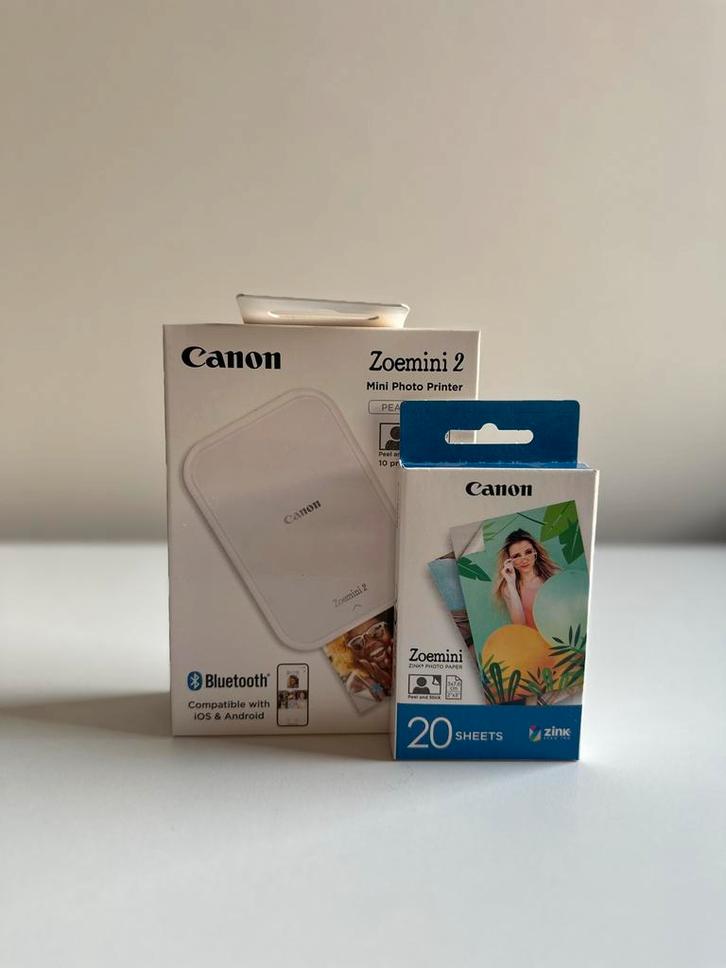 Canon Zoemini 2 + 20 Sheets - Nieuw in Verpakking!, Audio, Tv en Foto, Fotografie | Fotopapier, Nieuw, Ophalen of Verzenden