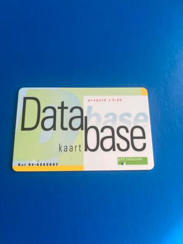 PTT Telecom Database Telefoonkaart - Zeldzaam! beschikbaar voor biedingen