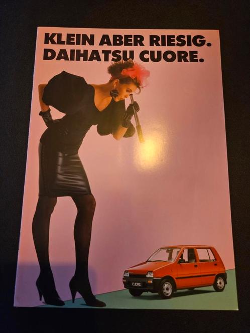 Brochure Daihatsu Cuore, Boeken, Auto's | Folders en Tijdschriften, Zo goed als nieuw, Ophalen of Verzenden