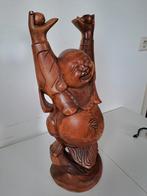 Houten Lachende Boeddha Beeld - 45cm, Ophalen