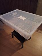 Grote plastic opbergbox nieuw 55liter, Doe-het-zelf en Verbouw, Kratten en Dozen, Ophalen