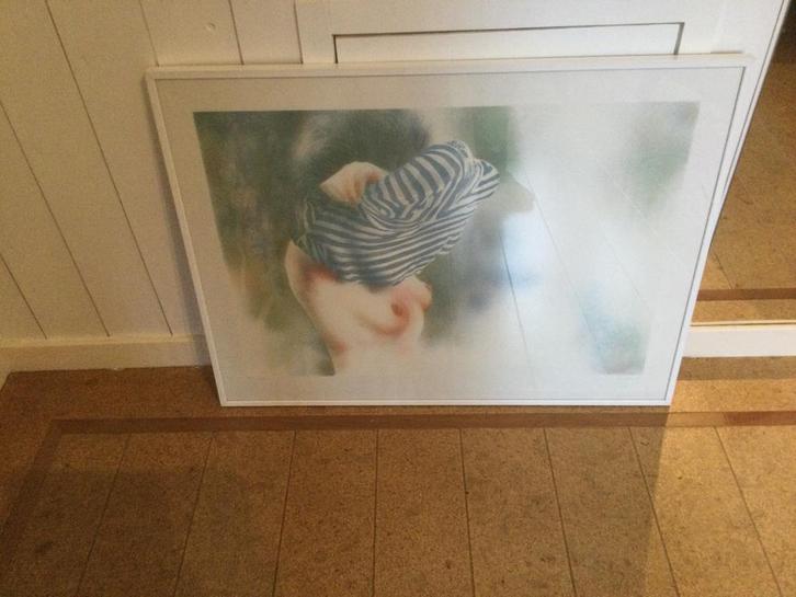 Grote, ingelijste zeefdruk - Hans van Horck - Abandon 1, Antiek en Kunst, Kunst | Litho's en Zeefdrukken, Ophalen