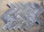 AanbiedingBetonklinkers Winter getrommeld antraciet 5cm hoog, Ophalen, Klinkers, Nieuw, 10 m² of meer