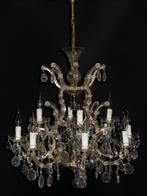 Dubbel laags maria theresia kroonluchter heeft 12 lichtpunte, Huis en Inrichting, Lampen | Kroonluchters, Ophalen, Gebruikt