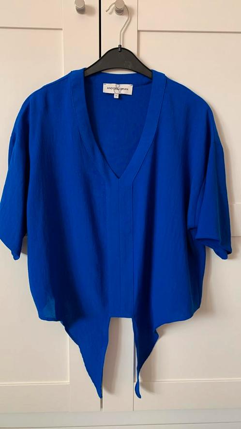 Andcowoman 38/40 bloesje &Co Nieuw M 38/40, Kleding | Dames, Blouses en Tunieken, Nieuw, Maat 38/40 (M), Blauw, Ophalen of Verzenden