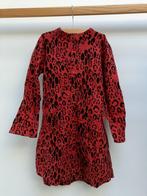 Mini Rodini red leopard woven shirt dress jurk maat 116-122, Gebruikt, Meisje, Ophalen of Verzenden, Jurk of Rok