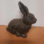 Beeld van een Konijn Haas Gietijzer Nieuw, Tuin en Terras, Tuinbeelden, Ophalen of Verzenden, Nieuw, Metaal