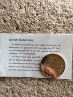 Speciale Postpenning Wilhelmina 1898, Ophalen of Verzenden, Brons, Nederland
