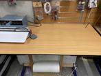 Stevige inpaktafel / werktafel - Hoogte instelbaar, Ophalen of Verzenden, In hoogte verstelbaar, Gebruikt, Bureau