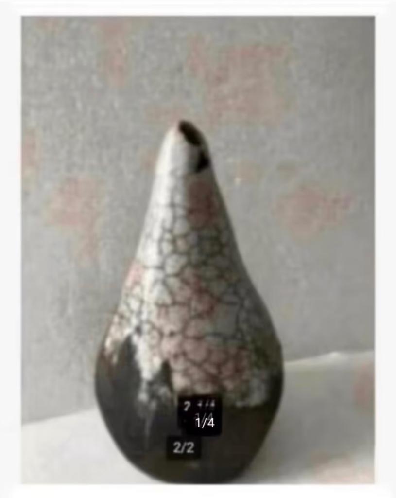 2 x RAKU Urn vaas, 23 cm, of Urn pot 15 cm, pr.p.stuk, Ophalen of Verzenden