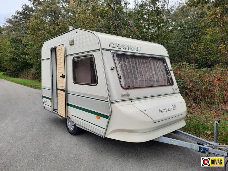 Chateau Chiara 350 Voortent, Caravans en Kamperen, Caravans, tot en met 3, 500 - 750 kg, Standaardzit, Chateau, Dwarsbed, Overige typen