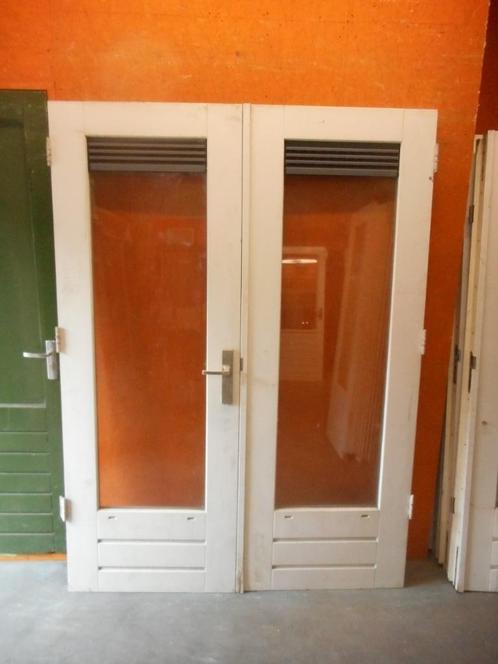 Partij gelijke sets openslaande tuindeuren, 155 x 211,5, Doe-het-zelf en Verbouw, Deuren en Horren, Zo goed als nieuw, Buitendeur