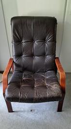 woonkamer stoelen (vintage), Ophalen, Gebruikt, Bruin, Hout