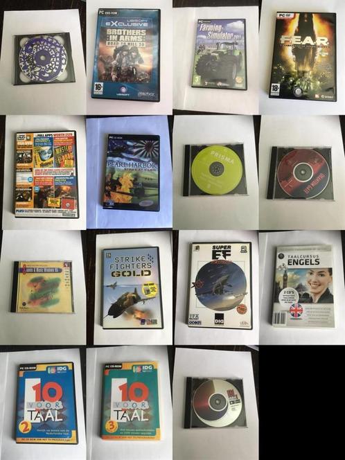 diverse spellen partij 15 stuks pc games programma's, Spelcomputers en Games, Games | Pc, 1 speler, Ophalen of Verzenden