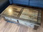 Mooie landelijke salontafel, Ophalen, 100 tot 150 cm, 50 tot 100 cm, Zo goed als nieuw