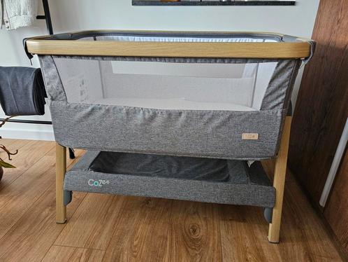 Tutti Bambini Co Sleeper Cozee Oak Charcoal, Kinderen en Baby's, Babywiegjes en Ledikanten, Zo goed als nieuw, Wieg, Ophalen of Verzenden