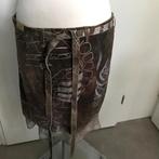 The People of the labyrinths leren rok met zijde Maat L, Maat 38/40 (M), Overige kleuren, Ophalen of Verzenden, Zo goed als nieuw