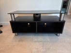Mooi zwart tv meubel, Ophalen, Gebruikt, 25 tot 50 cm, Minder dan 100 cm