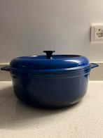 Grote braadpan gietijzer made in France 28 cm diameter, Ophalen of Verzenden, Zo goed als nieuw, Gietijzer, Koekenpan of Braadpan