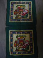 2 kerst kussen hoesjes, Diversen, Kerst, Ophalen, Gebruikt