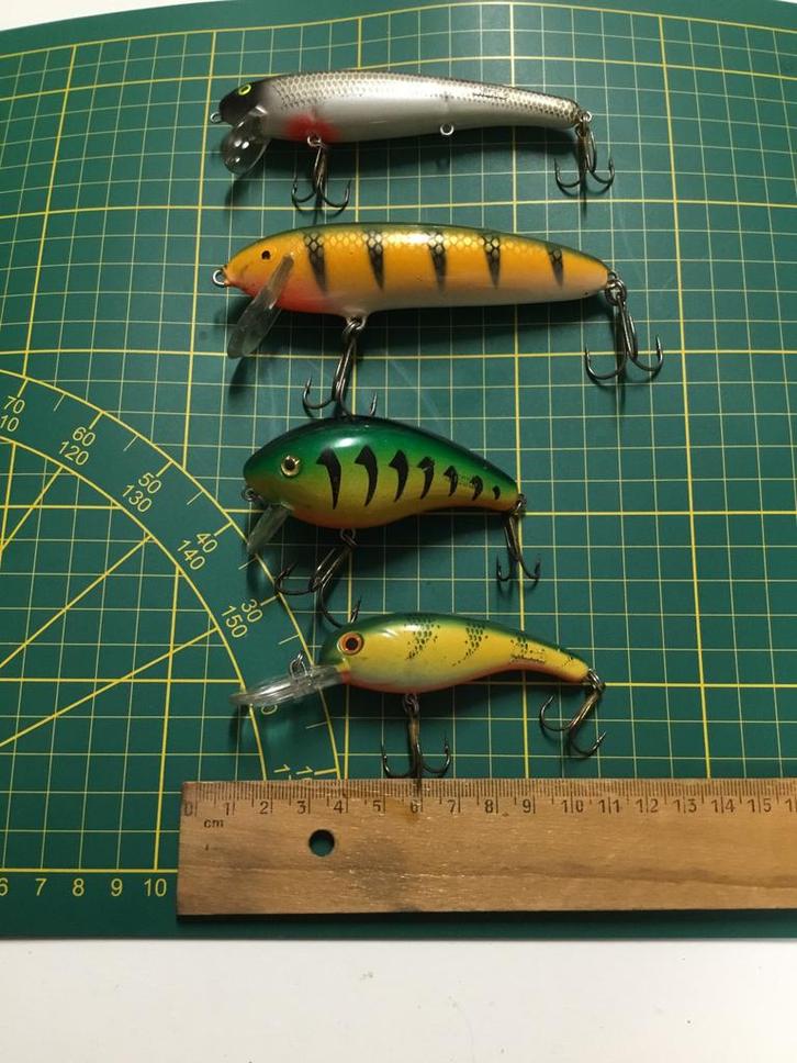 Mann's Kunstaas Pluggen Set, Watersport en Boten, Hengelsport | Roofvissen, Zo goed als nieuw, Overige typen, Ophalen of Verzenden