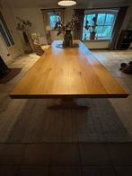 Massieve eiken eettafel 300x100 – robuust en landelijk, Huis en Inrichting, Tafels | Eettafels, Ophalen, Gebruikt, 100 tot 150 cm
