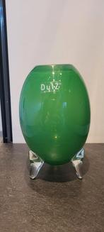 Dutz vaas op pootjes - Groen, Ophalen of Verzenden, Minder dan 50 cm, Groen, Glas