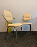 2x retro stoelen jaren 60/70 chrome vintage chairs, Huis en Inrichting, Ophalen, Gebruikt, Twee, Overige kleuren