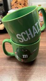 2 Mokken/soepkomen van M&M met schatje erop, Ophalen of Verzenden, Zo goed als nieuw
