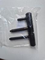18x Paumellescharnier zwart 75x14mm, Ophalen of Verzenden, Nieuw, Scharnier