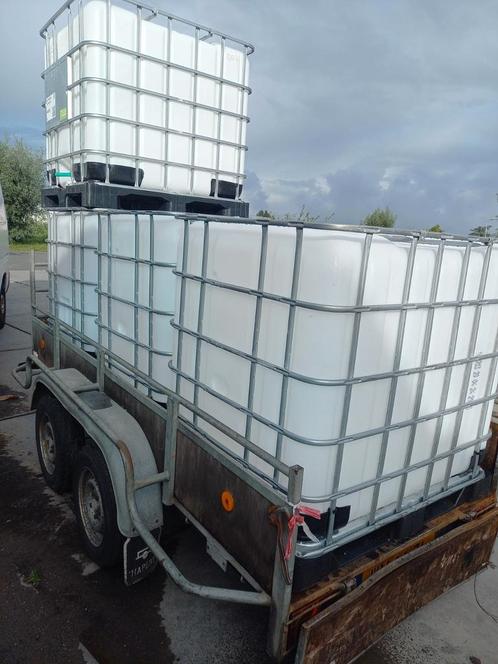 IBC container 1000 liter/ watervat/schrootbak/slowfeeder, Tuin en Terras, Regentonnen, Zo goed als nieuw, Kunststof, 150 liter of meer