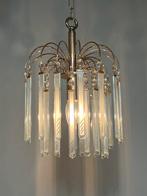 8 beschikbaar Glazen platen facet hanglampen kristal vintage, Huis en Inrichting, Lampen | Kroonluchters, Baak, Ophalen of Verzenden