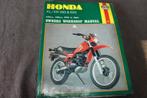 Honda XL / XR 250 500 S/R 1978 - 1984 werkplaatsboek manual, Ophalen of Verzenden, Honda