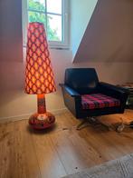Vintage retro staande lamp met kap orange, Huis en Inrichting, Lampen | Vloerlampen, Ophalen, Zo goed als nieuw, Minder dan 100 cm