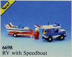 Lego Town Classic Town Harbor 6698 RV with Speedboat, Ophalen of Verzenden, Zo goed als nieuw, Complete set, Lego