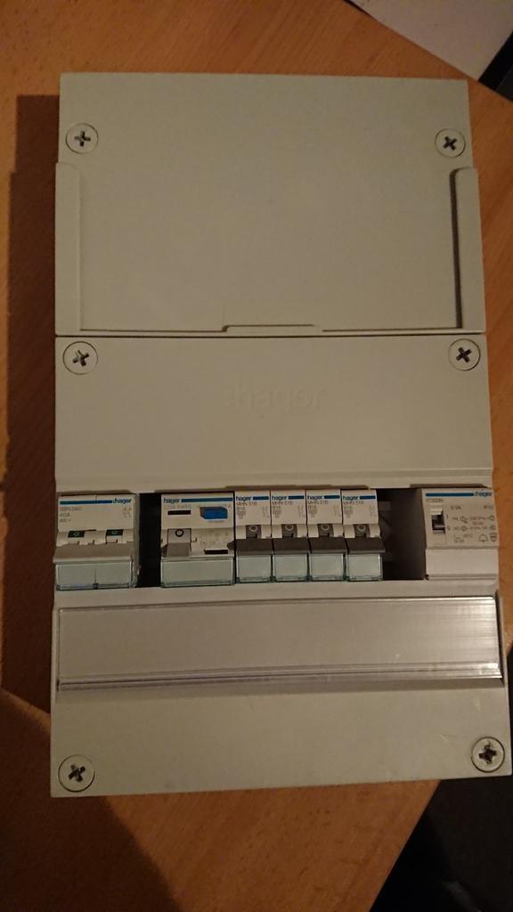 Hager Groepenkast 1 fase, Doe-het-zelf en Verbouw, Elektra en Kabels, Gebruikt, Overige typen, Ophalen of Verzenden