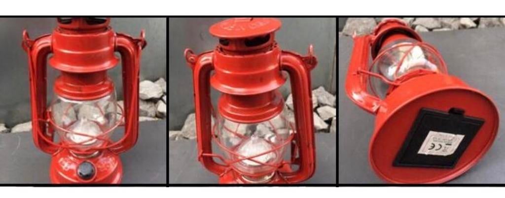 Nieuwe Rode Stormlamp Kampeerlamp diverse Rugzakken/Tassen, Ophalen of Verzenden, Nieuw