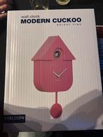 Moderne Koekoeksklok - Karlsson Bright Pink klok, Ophalen, Nieuw, Analoog, Wandklok