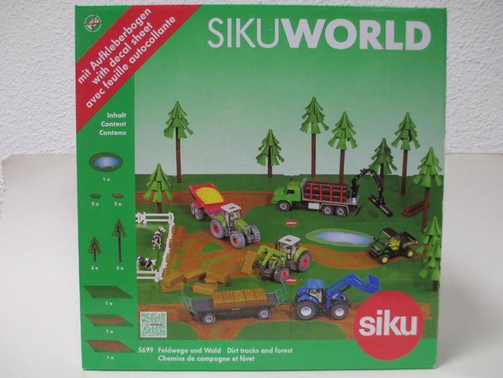 Siku World 5699 Dirt Tracks and Forest, Hobby en Vrije tijd, Modelauto's | Overige schalen, Nieuw, Tractor of Landbouw, Ophalen of Verzenden