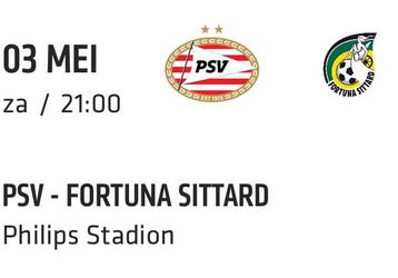 2 Tickets PSV - Sittard beschikbaar voor biedingen