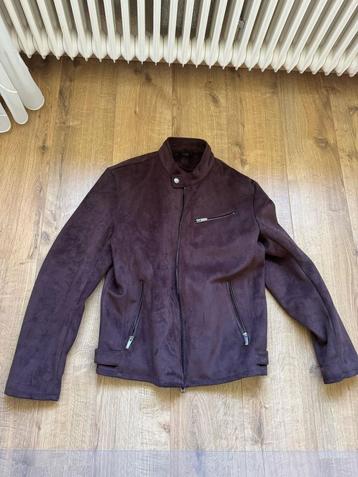 Bikerjacke - Velourslederimitat beschikbaar voor biedingen